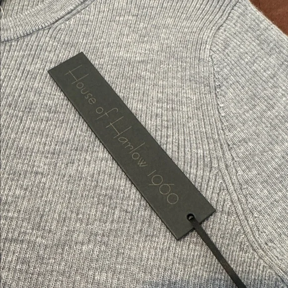 House of Harlow 1960 Merino Wool Cropped Cardigan. Ladies L - Picture 6 of 14